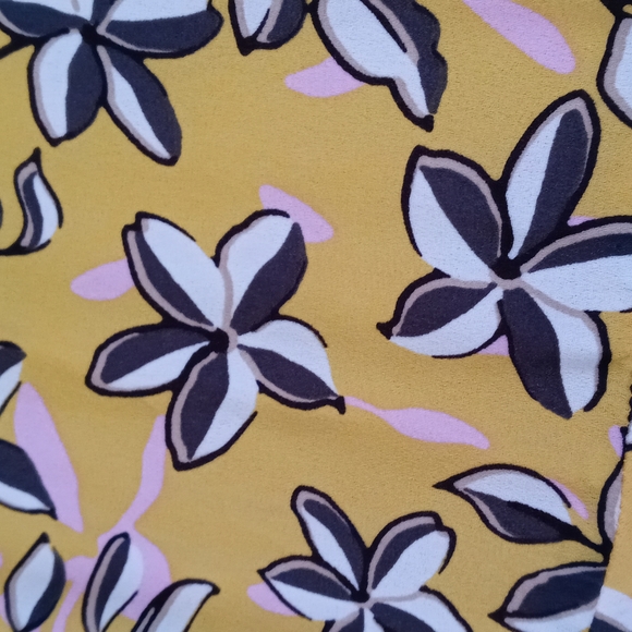 Banana Republic Floral Flowing Mini-Dress Women's Size 10 NWT 🟡 Yellow - Picture 4 of 7